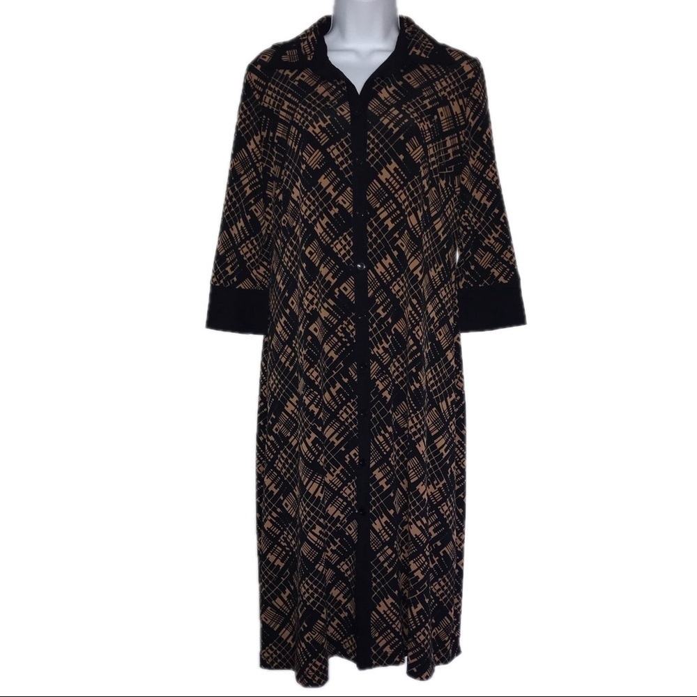 Studio1 Stretch Button Front Shirt Dress 8*